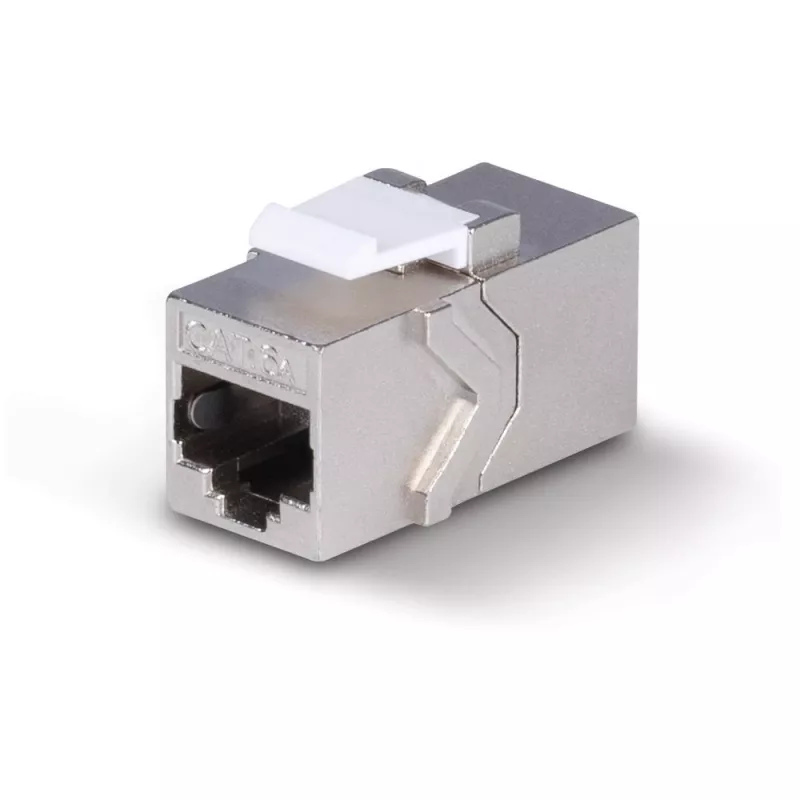 Sieťový kábel Lindy CAT 6A samica coupler keystone RJ-45 plochý kovový 1 kus