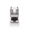 Sieťový kábel Lindy CAT 6A samica coupler keystone RJ-45 plochý kovový 1 kus