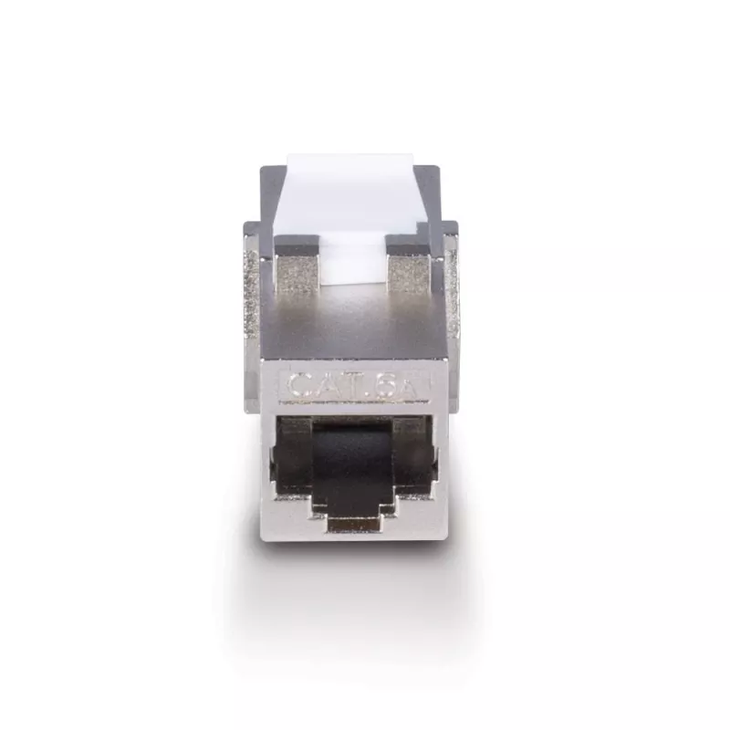 Sieťový kábel Lindy CAT 6A samica coupler keystone RJ-45 plochý kovový 1 kus