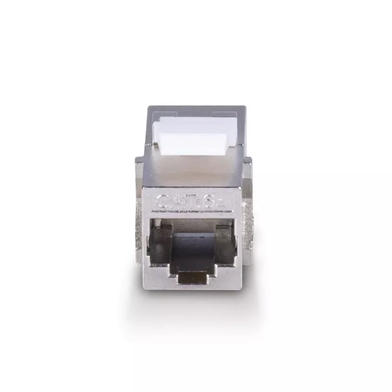 Sieťový kábel Lindy CAT 6A samica coupler keystone RJ-45 plochý kovový 1 kus