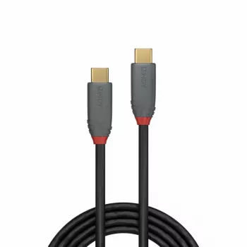 Lindy 2m USB 3.2 Type-C kábel, 5A PD, Anthra Line