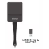 iiyama WP D002C bezdrôtový prezentačný dongle, USB-C (DP-Alt), E-Share, strieborná/čierna