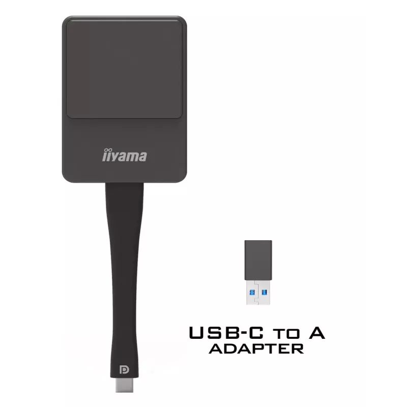 iiyama WP D002C bezdrôtový prezentačný dongle, USB-C (DP-Alt), E-Share, strieborná/čierna
