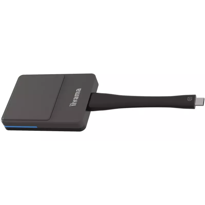 iiyama WP D002C bezdrôtový prezentačný dongle, USB-C (DP-Alt), E-Share, strieborná/čierna