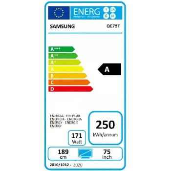 Samsung QE75T Digital signage plochý panel 190.5 cm (75 palcov) LCD 300 cd/m² 4K Ultra HD čierny Tizen 4.0
