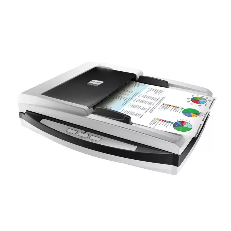 Plustek SmartOffice PL4080 ADF-plochý & ADF skener 600 x 600 DPI A4 čierna, sivá