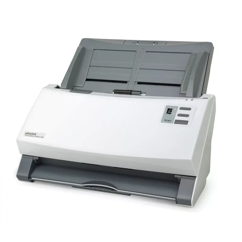Plustek SmartOffice PS406U Plus ADF skener 600 x 600 DPI A4 sivý, biely