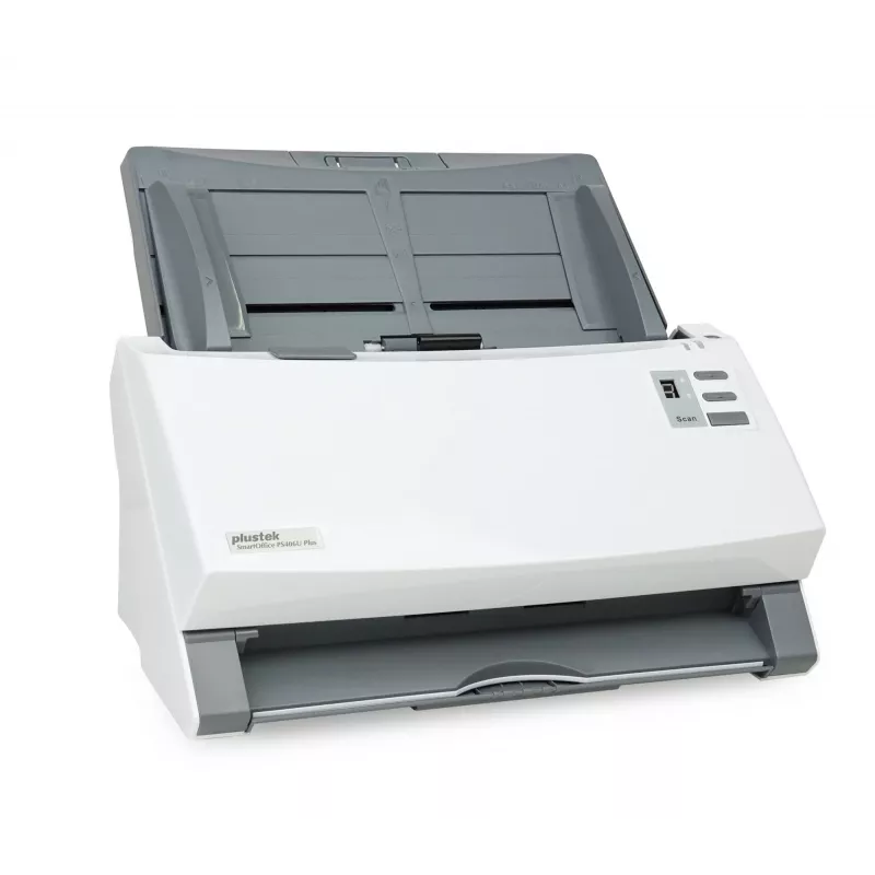 Plustek SmartOffice PS406U Plus ADF skener 600 x 600 DPI A4 sivý, biely