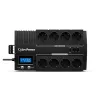 Záložný zdroj CYBERPOWER BR700ELCD, Line-Interactive 0,7 kVA (420 W), 8x Type-F výstupy, LCD, AVR