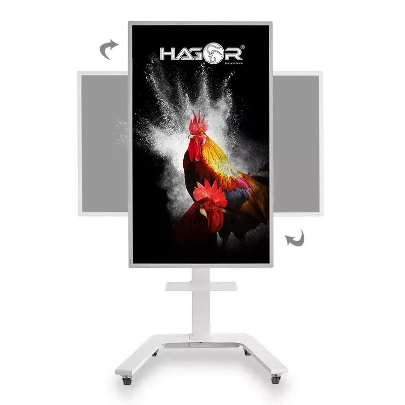 Hagor ST SA Flip II mobilný vozík pre Samsung Flip WM65R 65 palcov, biely