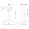 Neomounts PLASMA-M2500SILVER TV vozík 42-100 palcov - motorizovaný