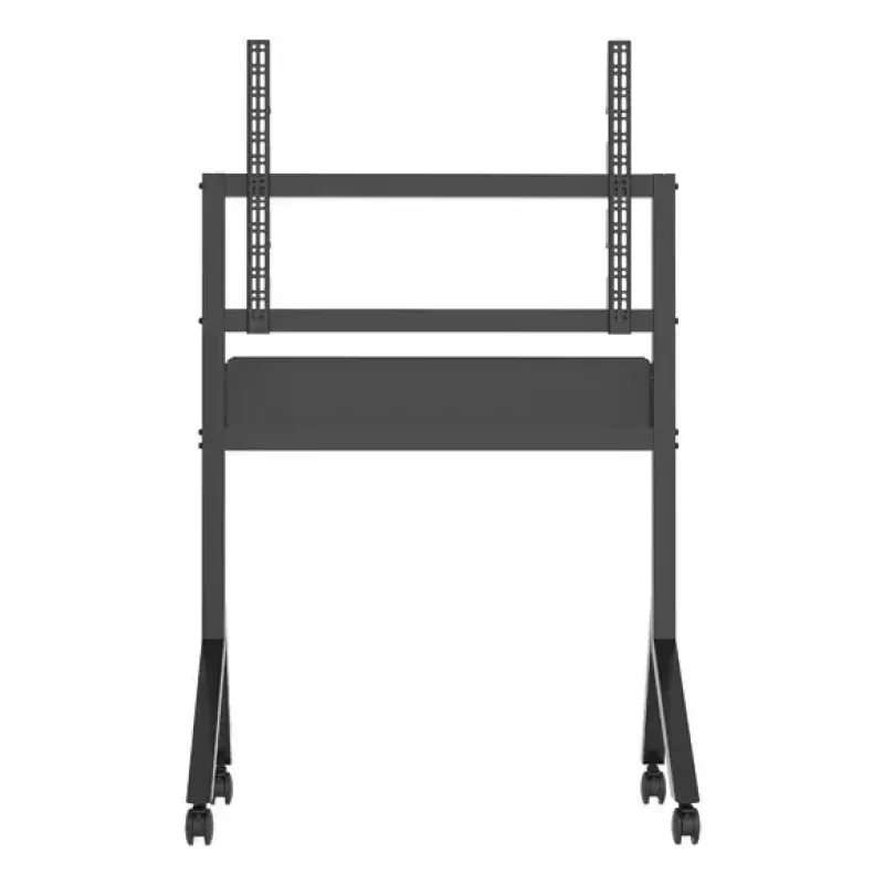 B-Tech BT8545/B vozík pod televízor, 55–86 palcov, VESA 900x600, max. 100 kg, s policou, čierny