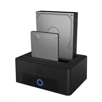 ICY BOX 2-bay dokovacia a klonovacia stanica pre 2.5 palcové alebo 3.5 palcové SATA disky na USB 3.0 host