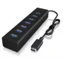 ICY BOX IB-HUB1700-C3 USB 3.2 Gen 1 (3.1 Gen 1) Type-C 5000 Mbit/s čierny