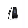 ICY BOX IB-HUB1700-C3 USB 3.2 Gen 1 (3.1 Gen 1) Type-C 5000 Mbit/s čierny