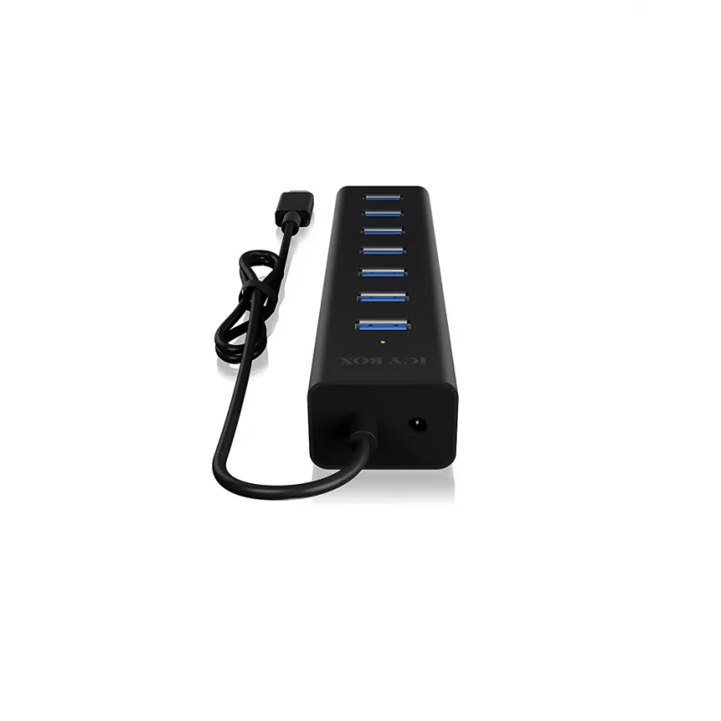 ICY BOX IB-HUB1700-C3 USB 3.2 Gen 1 (3.1 Gen 1) Type-C 5000 Mbit/s čierny