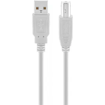 Kábel USB-A na USB-B GOOBAY 68712, USB 2.0 HiSpeed, 1,8 m, sivý