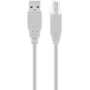 Kábel USB-A na USB-B GOOBAY 68712, USB 2.0 HiSpeed, 1,8 m, sivý