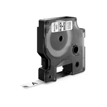 DYMO Authentic D1 etikety | čierna tlač na bielu | 12 mm x 7 m | samolepiace etikety pre LabelManager tlačiareň etikiet | 10 kusov