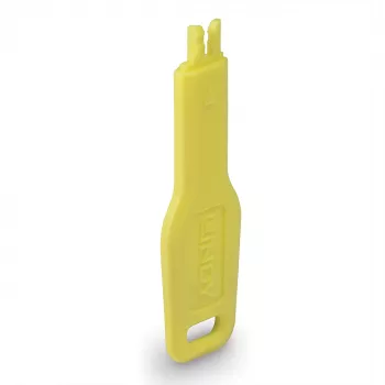 Kľúč na blokovanie portov Lindy 47899 pre RJ-45 porty, žltý, 20×74,5×5,9 mm