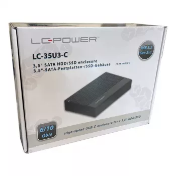 Puzdro na HDD/SSD LC-Power LC-25U3-C čierna 2,5