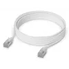 Sieťový patch kábel UBIQUITI UACC-CABLE-PATCH-EL-C6A-5M-W Cat6a 5 m RJ-45 priesvitná biely
