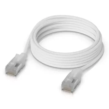 Sieťový kábel Ubiquiti UACC-Cable-Patch-EL-C6A-2M-W RJ-45 Cat6a 2m priesvitná biely