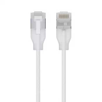 Sieťový kábel Ubiquiti UACC-Cable-Patch-EL-C6A-2M-W RJ-45 Cat6a 2m priesvitná biely