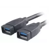 USB kábel 2 x USB A Akasa AK-CBUB09-15BK čierny