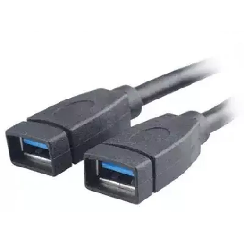 USB kábel 2 x USB A Akasa AK-CBUB09-15BK čierny