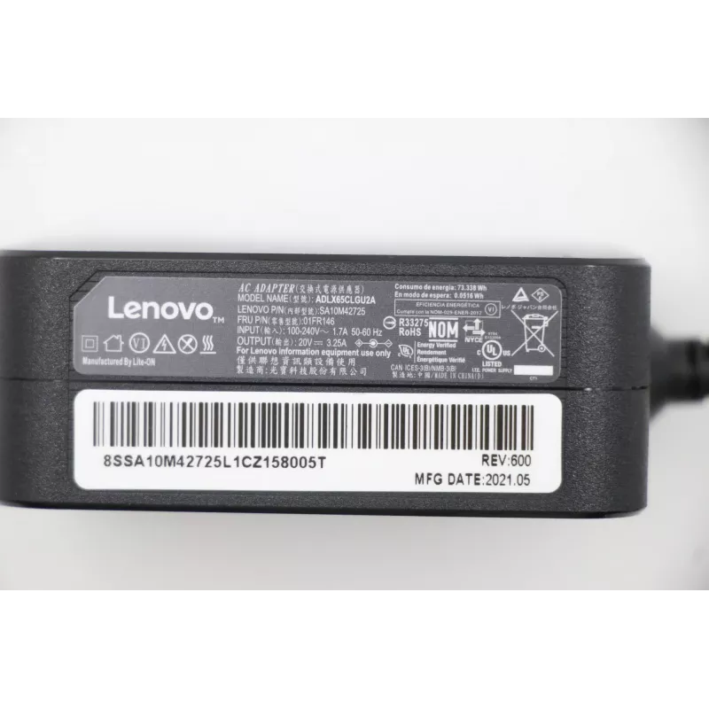 Lenovo 01FR146 napájací zdroj/invertor interiérový 65 W čierny
