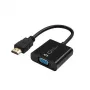 Microconnect HDMVGA2B videokábel adaptér 0,15 m VGA (D-Sub) HDMI Type-A (štandard) čierny