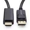 MicroConnect MC-DP-HDMI-050 kábel DisplayPort 1.2 na HDMI, samec-samec, 0,5 m, 1080p 60 Hz, čierny