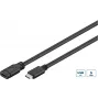 Microconnect USB3.1CC1EX USB kábel USB 3.2 Gen 1 (3.1 Gen 1) 1 m USB C čierny