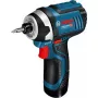 Bosch GDR 12V-105 Professional 06019A6977 akumulátorový rázový uťahovák, 2 Li-ion batérie 2,0 Ah, kufrík, modrý/čierny