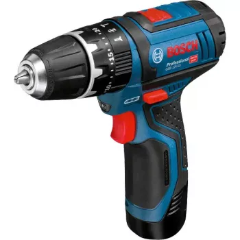 Bosch GSB 10,8-2-LI Professional Bez kľúča čierna, modrá, červená