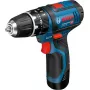 Bosch GSB 10,8-2-LI Professional Bez kľúča čierna, modrá, červená