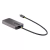 StarTech.com USB-C video adaptér, USB-C na HDMI DVI VGA adaptér, až do 4K 60Hz, hliník, multiport video display adaptér, kompatibilný s Thunderbolt 3/4, USB Type-C cestovný adaptér