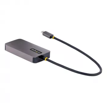 StarTech.com USB-C video adaptér, USB-C na HDMI DVI VGA adaptér, až do 4K 60Hz, hliník, multiport video display adaptér, kompatibilný s Thunderbolt 3/4, USB Type-C cestovný adaptér