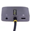 StarTech.com USB-C video adaptér, USB-C na HDMI VGA multiport adaptér, 3,5-mm audio, 4K 60Hz HDR, 100W PD Pass-Through, kompatibilný s Thunderbolt 3/4 – USB-C display cestovný adaptér
