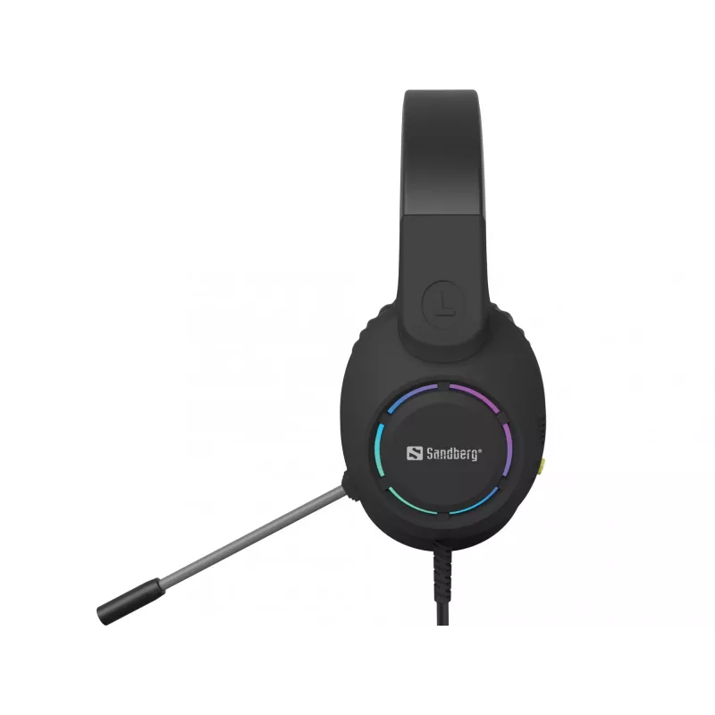 Headset SANDBERG BossBlaster USB — káblový gaming headset, 20–20000 Hz, 2 m kábel, 240 g, čierny