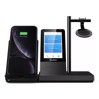 Yealink WH66 Mono UC-DECT bezdrôtový headset, bezdrôtový, kancelária/call centrum, 20 - 20000 Hz, 80 g, headset, čierna