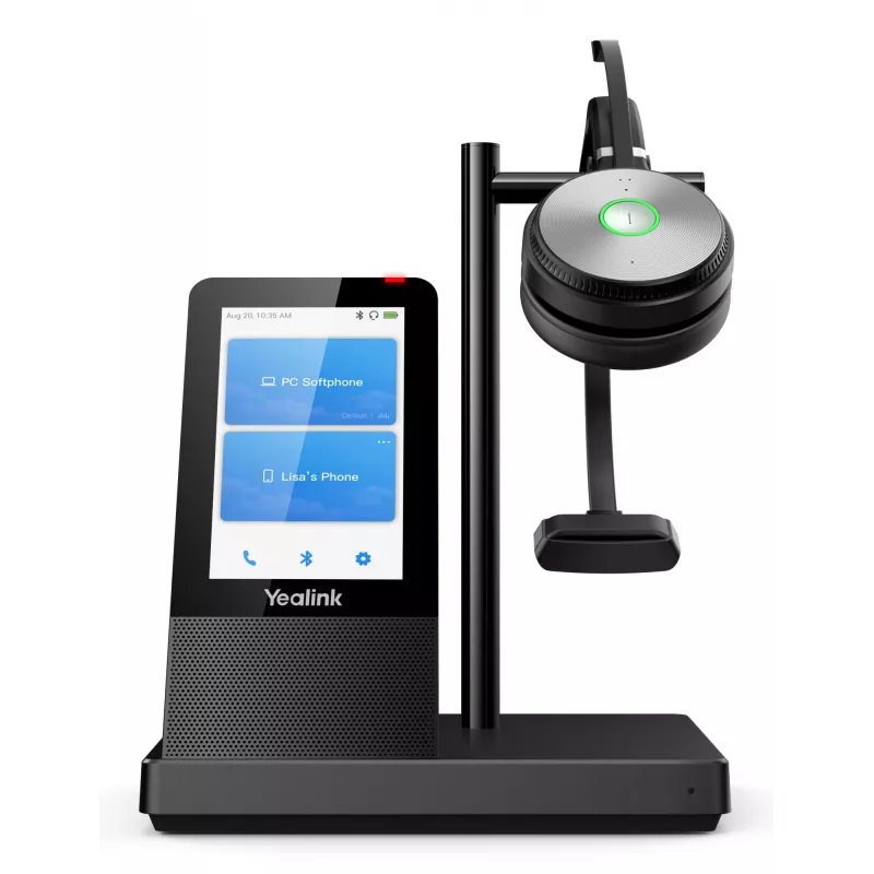 Yealink WH66 Mono UC-DECT bezdrôtový headset, bezdrôtový, kancelária/call centrum, 20 - 20000 Hz, 80 g, headset, čierna