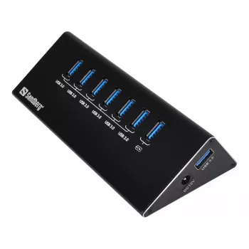 Sandberg USB 3.0 hub 6+1 portov