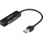 Sandberg USB 3.0 na SATA Link, čierna, 5 Gbit/s, 20 g, 77 mm, 18 mm, 193 mm