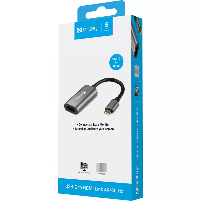 USB-C na HDMI Link 4K/60 Hz Sandberg 136-12