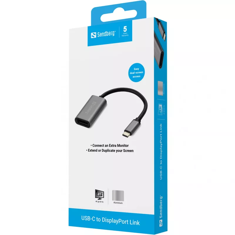 USB-C na DisplayPort adaptér Sandberg 136-19