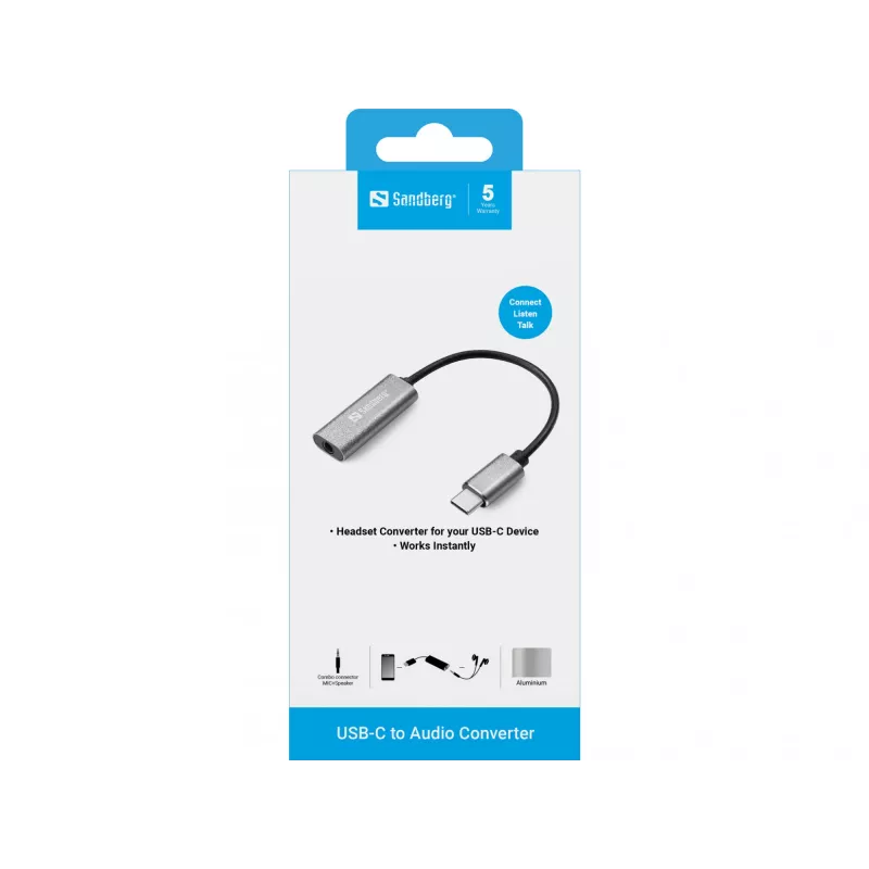 Audio adaptér Sandberg USB-C 136-27