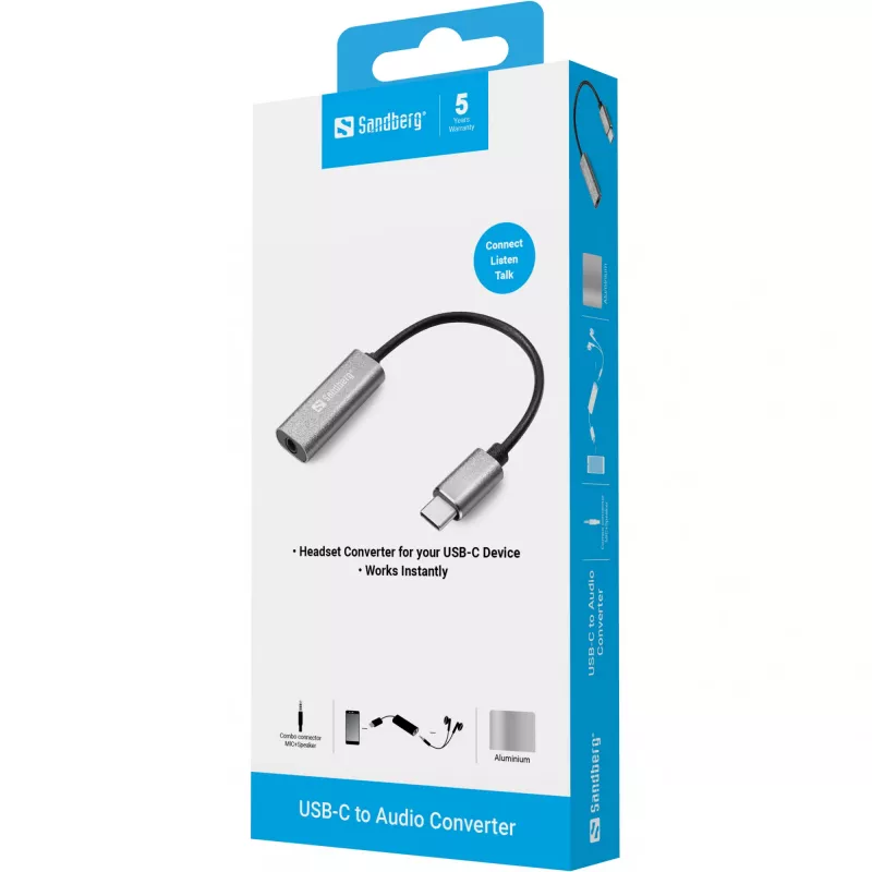 Audio adaptér Sandberg USB-C 136-27