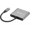 Sandberg USB-C dock 2xHDMI+USB+PD maximálne rozlíšenie 3840x2160